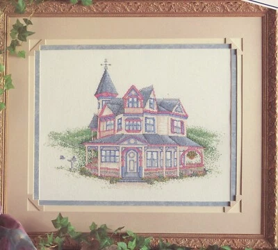 True Colors Nob Hill Mansion Victorian Painted Lady Cross Stitch Pattern Booklet - Image 1 of 2