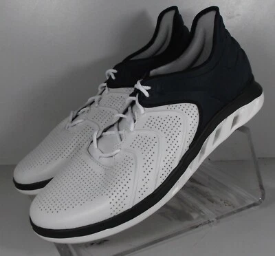 258918 SP50 ACTIVATE U-THROAT MEN'S SHOES SIZE 9 M WHITE/NAVY JOHNSTON & MURPHY - Image 1 of 4