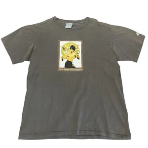 Vintage Drawls Bruce Lee Skate Skateboard T-shirt Made USA 90s Enter The Dragon - Picture 1 of 2