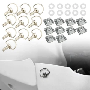 10 PCS 17mm Quick Release Fasteners Bolts Fit For Yamaha R1 R6 Bikes Silver - Bild 1 von 15