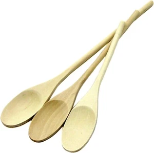 Chef Craft Select Maple Solid Spoon Set, 10, 12, 14 Inch 3 Piece Set, Natural - Picture 1 of 4