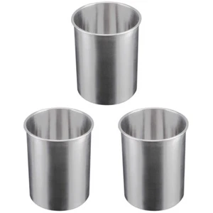 3pcs beverage cooler bucket beer ice bucket Stainless Steel Wine Cooler Round - Picture 1 of 12
