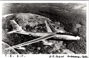 U.S. AIRFORCE ACADEMY COLORADO JET PLANE VINTAGE REAL PHOTO POSTCARD - Picture 1 of 2