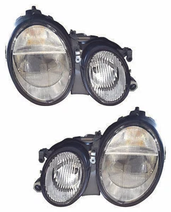 FIT MERCEDES CLK 320 430 55 1998-2003 XENON HEADLIGHTS HEAD LIGHTS LAMPS PAIR - Picture 1 of 1