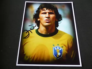 ZICO autografo firmato su quadro 20x25 cm "BRASILE" di persona LOOK - Foto 1 di 1
