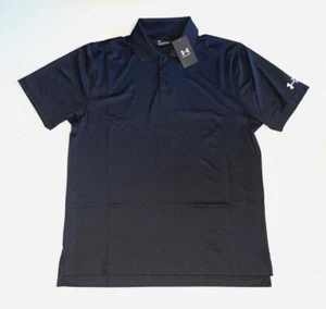 Under Armour UA shirt Heat Gear Polo 1261172  Mens 3XL Black - Picture 1 of 2