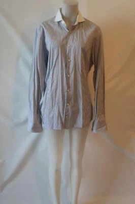 Mens Van Laack Meisterwerk Black, White Plaid Button Down Dress Shirt 42 16 1/2* - Image 1 of 4