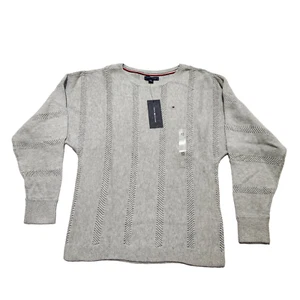 Tommy Hilfiger Womens Sweater Modern Breathable Pullover Gray - Picture 1 of 14