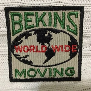 Bekins Van Lines Original “World Wide Moving” Sew-On Embroidery Patch - Picture 1 of 2