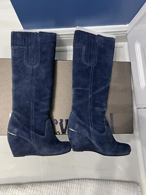 Botas de gamuza Luxury Rebel azul azul Foto 1 de 2