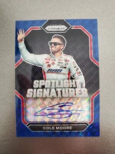 2023 Panini Prizm #SS-CMO Cole Moore Spotlight Signatures Reactive Blue /49 - Picture 1 of 5