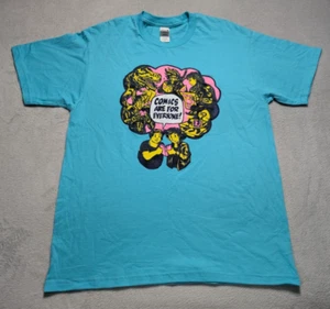 Camiseta Comics Are For Everyone azul Gildan camiseta gráfica grande - Imagen 1 de 6