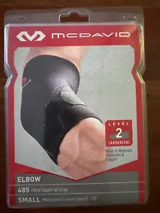 MCDAVID Sport Elbow Compression Sleeve W/ Support Strap Size S/M Black New - Picture 1 of 3