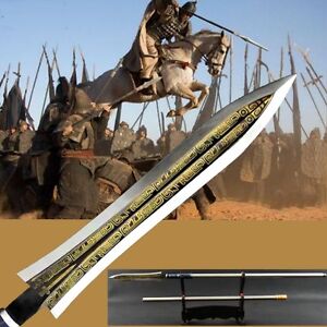 High Manganese Steel Blade Kedavra Killing Sword Overlord Spear Pike Lance #0096