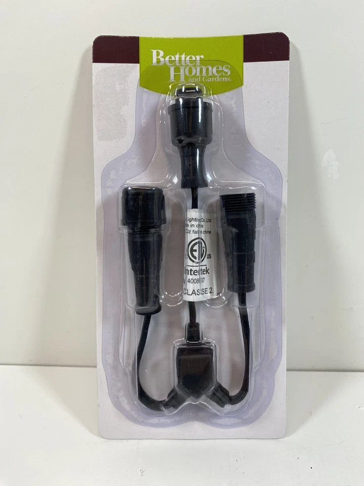 2 X Better Homes and Gardens QuickFit 3-way Connector Landscape Lighting