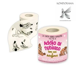 ROTOLO CARTA IGIENICA KAMASUTRA ADDIO AL NUBILATO-1 pezzo - Foto 1 di 1