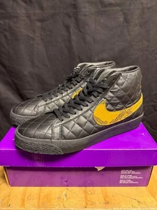 Supreme Nike Zoom Blazer SB Mid Black Snakeskin - Size 12 - NEW - Picture 1 of 6