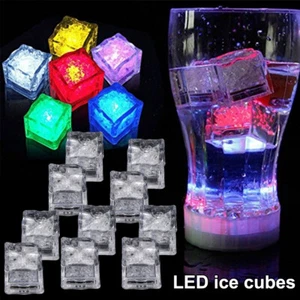 ICE CUBES LEDS Light Up 28pack Sensor Multicolor Líquido Para Bebidas Seguro On-Toxic - Imagen 1 de 45
