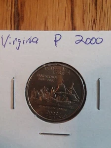2000 Virginia State Quarter P Uncirculated - Bild 1 von 2