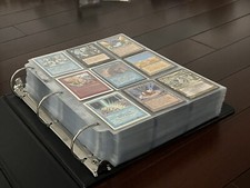 Huge! Old Vintage Magic Gathering Collection Binder Alpha Mtg 1080 Card Lot