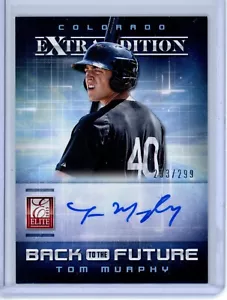 2013 Panini Elite Extra Edition Tom Murphy 5 Back to the Future Auto 253/299 - Picture 1 of 1