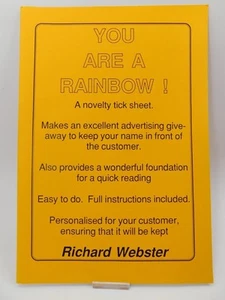 Du bist ein Regenbogen! von Richard Webster Mentalism Magic Booklet - Bild 1 von 1