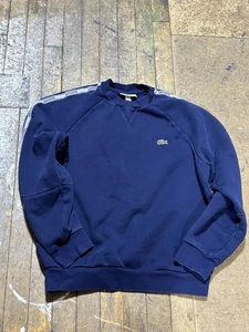 Lacoste Blue Sweatshirt Men’s Size M Medium 4 B12 - Picture 1 of 3