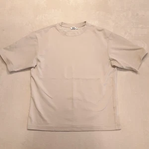 Uniqlo Herren AIRism Baumwollmischung Oversized T-Shirt Halbarm HELLGRAU Large - Bild 1 von 9