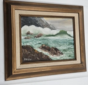 Original Oil Painting of Ocean Scene. With signature - Picture 1 of 6