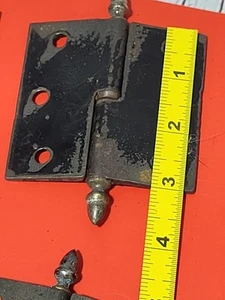 7 Door Hinges With Steeple Hinge Pins Vintage Hinges 3" Cottagecore Decor MCM - Picture 1 of 10
