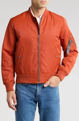 Rag & Bone Manston Men's Bomber Puffer Jacket in Spice Size M - Image 1 of 3