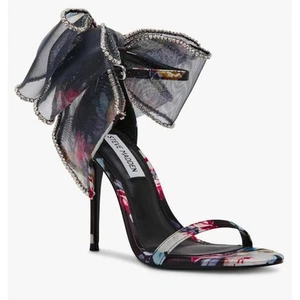 Steve Madden BENNI Heels 10. Blumen Stilettos mit Strass Schleife & Bling Glam - Bild 1 von 6