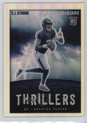 2023 Panini Rookies & Stars Thrillers Silver Prizm CJ Stroud #TH-12 RC - Image 1 of 2