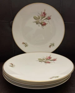Set of 4 Rosenthal Rose Bread/Dessert Plates 6” Germany  - Picture 1 of 9