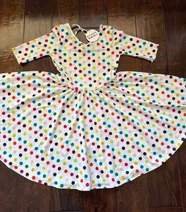 *NWT* DotDotSmile Size 7 Colorful Polka Dots Ballerina Dress - Picture 1 of 6