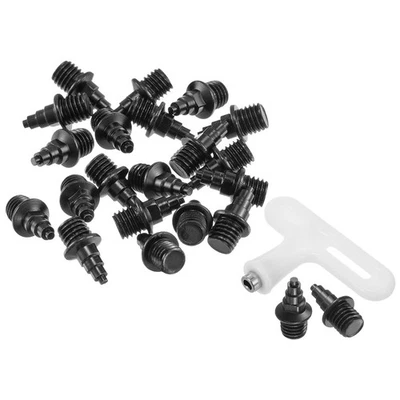 20Pcs 1/4" Carbon Steel Track Spikes Sports Shoes Replacement Spikes w Wrench - Image 1 of 4