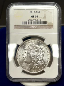 1881-S Morgan Dollar - VAM-14 - MS64 - NGC - Rolling Luster - Picture 1 of 12