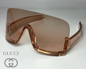 Brandneu Gucci Sonnenbrille GG1631S 010 braun Schild groß 99-115 authentisch - Bild 1 von 13