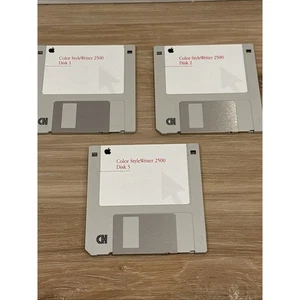 Apple Color StyleWriter 2500 Installation Floppy Disc Set 1-3 - Picture 1 of 5