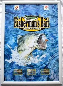 Fisherman's Bait: Bass Challenge RARE PS1 42cm x 59cm Werbeposter - Bild 1 von 1