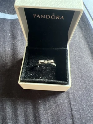 Pandora Bow Ring 925 Sterling Silver Size 52 - Image 1 of 4