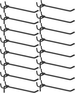 HARFINGTON 25pcs Pegboard Shelving Hooks 6" Stainless Steel Peg Board 6 Inch - Picture 1 of 7