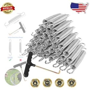 Advanced Tapered Design 5.5 Inch Trampoline Springs - 40pcs Set with T-Hook - Picture 1 of 10