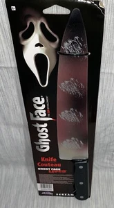 Scream Ghost Face Knife Plastic Bloody Weapon Halloween Costume Accessory Prop - Picture 1 of 2