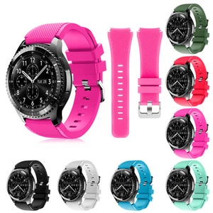 Silicone Watch Replacement Band Strap for Samsung Gear S3 Classic / Frontier - Picture 1 of 50