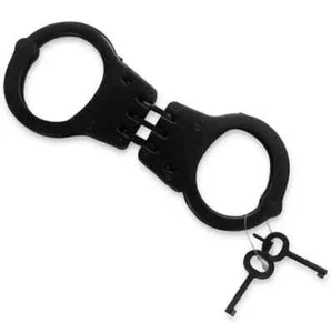 Maximum Security Handcuff Alcyon Double Lock Black Speedcuffs Quick cuff - Picture 1 of 3