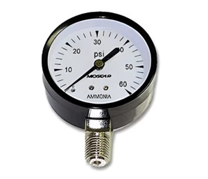 2" Steel Pressure Gauge 1/8" NPT Bottom Mount 0–300 PSI Dial LPG Propane - Picture 1 of 1