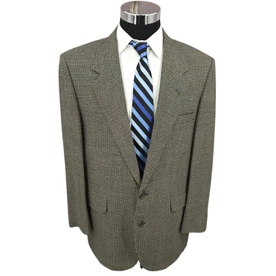 Blazer Botany 500 Para Hombres 44 Pata de Gallo Lana Abrigo Deportivo Chaqueta De Colección EE. UU. Foto 1 de 4