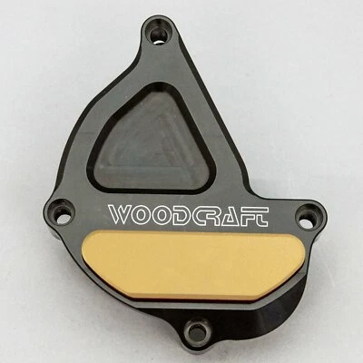 YAMAHA 2017-18 FZ10 WOODCRAFT GATILLO ENCENDIDO MOTOR CUBIERTA PROTECTOR ALMOHADILLA DORADA Foto 1 de 4