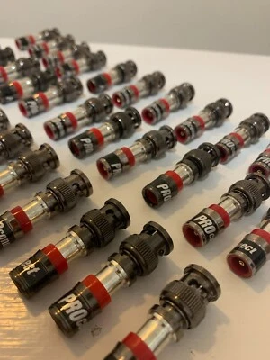 Pro Connect pc59BNCU RCA Coaxial Connector for RG59, RG6 or RG6Quad *Description - Image 1 of 4